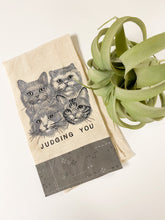 Load image into Gallery viewer, Cats Judging You Tea Towel
