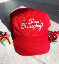 Load image into Gallery viewer, Team Naughty Christmas Relaxed Fit Hat
