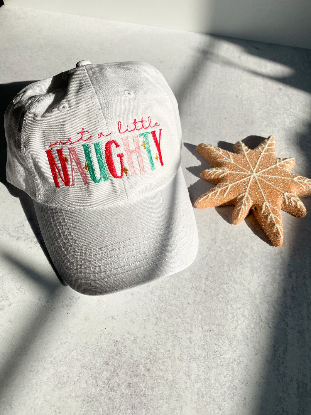 Just a Little Naughty Christmas Relaxed Fit Hat