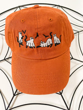 Load image into Gallery viewer, Cats on Halloween Night Relaxed Fit Hat
