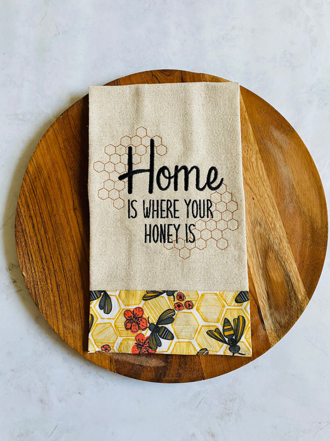 Home is Where Your Honey Is Tea Towel