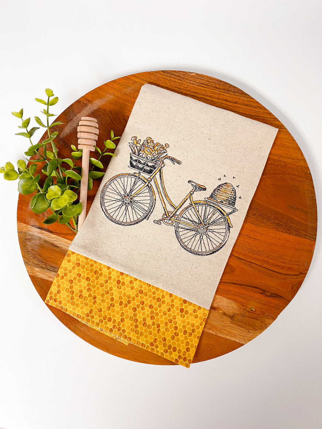 Cycling for Honey Tea Towel