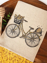 Load image into Gallery viewer, Cycling for Honey Tea Towel
